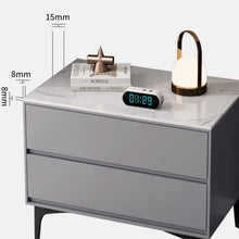 Muatkan imej ke dalam penonton Galeri, Antony Solid Wood Slate Bedside Table