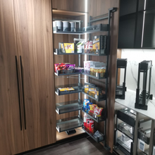 将图片加载到图库查看器,MIRAI Aluminium Glass Deluxe Larder 6 Tier 12 Layer Basket