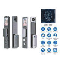 Muatkan imej ke dalam penonton Galeri, AEGLOG 3D Face Smart Push Pull Door Lock AEG-SDL-6068/V9
