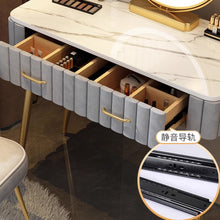 Muatkan imej ke dalam penonton Galeri, Oliwia Solid Wood Japanese Modern Dressing Table Set 0.8m to 1m