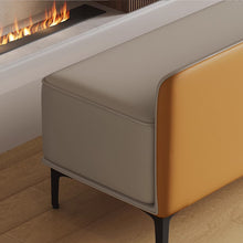 Muatkan imej ke dalam penonton Galeri, Arias Shoe Wearing PU Leather Bench