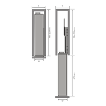 将图片加载到图库查看器,MIRAI 4 Tier Side Mounted Tall Aluminium Larder With Soft Closing