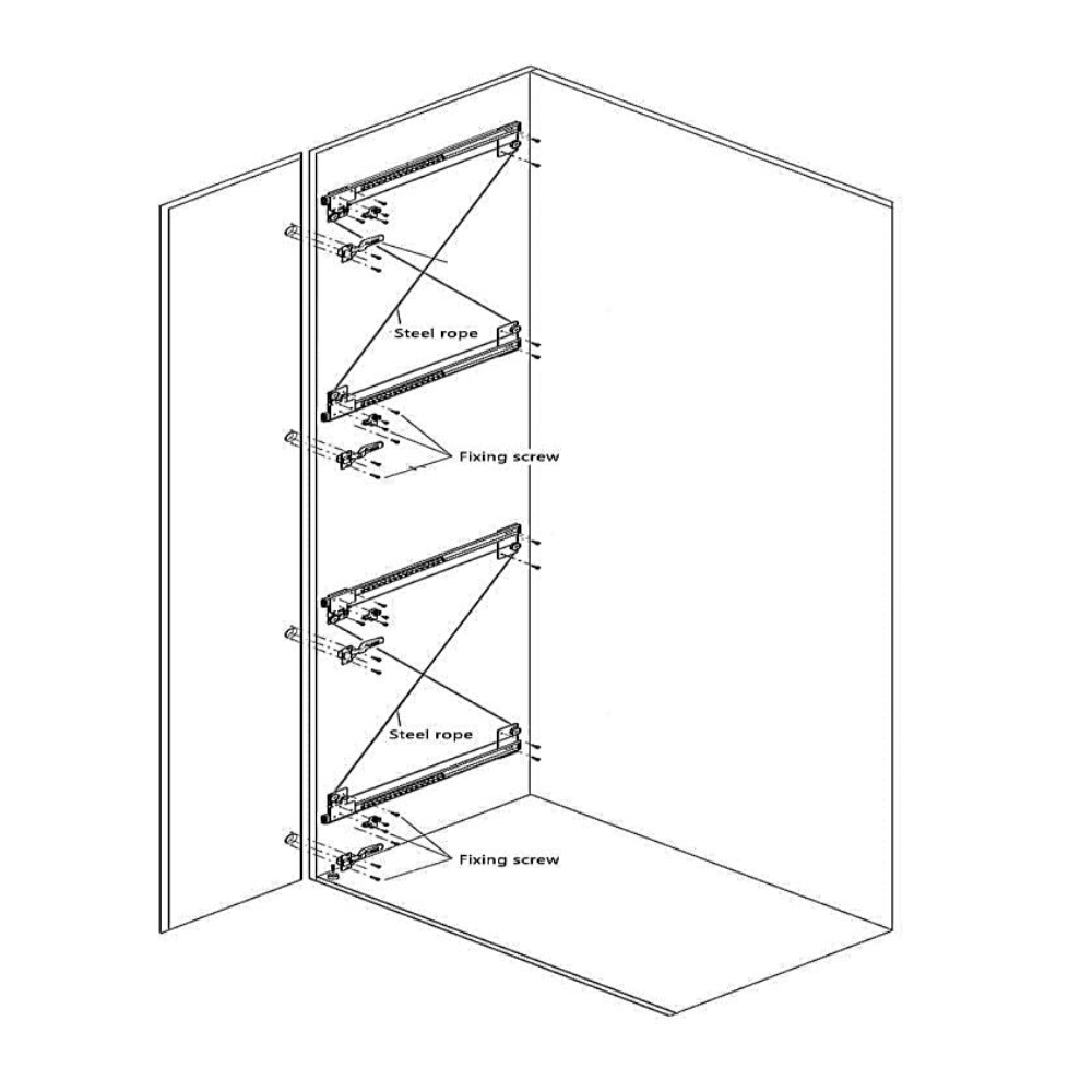 MIRAI Pocket Sliding Door Fitting Mirai Town Shop