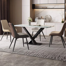 Muatkan imej ke dalam penonton Galeri, Pacheco PU Leather Cushion Luxury Dining Chair