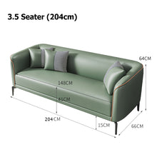 将图片加载到图库查看器,Beate PU Leather Minimalist Curve Edge Sofa