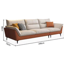 Muatkan imej ke dalam penonton Galeri, Livingston Tech Fabric Dual Tone Latex Sofa Ottoman