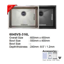 Load image into Gallery viewer, LEVANZO 316L Series Kitchen Sink