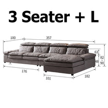 Muatkan imej ke dalam penonton Galeri, Adala Latex Seat High Tech Fabric Wide Sofa