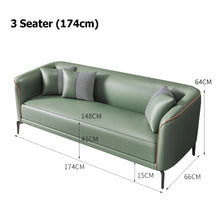 将图片加载到图库查看器,Beate PU Leather Minimalist Curve Edge Sofa