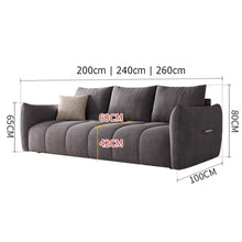 Muatkan imej ke dalam penonton Galeri, Victoria Celebrity Tech Fabric Dual Tone Sofa