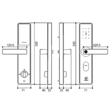 Muatkan imej ke dalam penonton Galeri, SKISET Smart Digital Lock A-180