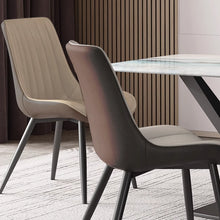Muatkan imej ke dalam penonton Galeri, Pacheco PU Leather Cushion Luxury Dining Chair