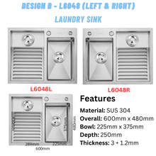 将图片加载到图库查看器,LEVANZO Laundry Sink