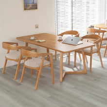 Muatkan imej ke dalam penonton Galeri, Tucker Solid Wood Round Edge Dining Table 1.2m to 2m