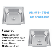 将图片加载到图库查看器,LEVANZO Top Series Singe Sink