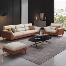 Muatkan imej ke dalam penonton Galeri, Livingston Tech Fabric Dual Tone Latex Sofa Ottoman