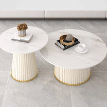 Muatkan imej ke dalam penonton Galeri, Gibson Pleated Round Coffee Table