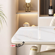 将图片加载到图库查看器,Delacruz Slate Top Round Extendable Dining Table 1.3m 1.4m