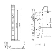 Muatkan imej ke dalam penonton Galeri, AEGLOG Smart Digital Push Pull Door Lock AEG-SDL-T50