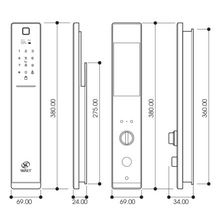 Muatkan imej ke dalam penonton Galeri, SKISET Smart Digital Lock DS-5