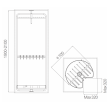 Muatkan imej ke dalam penonton Galeri, MIRAI O-Shaped Corner Clothes Rack