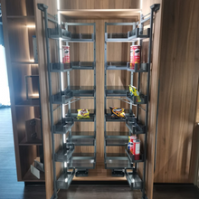 将图片加载到图库查看器,MIRAI Aluminium Glass Deluxe Larder 6 Tier 12 Layer Basket