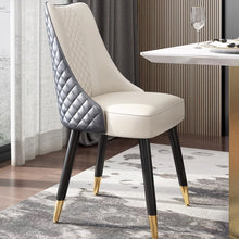 Muatkan imej ke dalam penonton Galeri, Chaim PU Leather High Back Rest Dining Chair