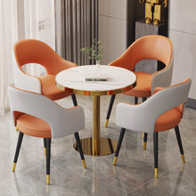 将图片加载到图库查看器,Rubio Italian Design Black Gold Leg Dining Chair