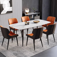 将图片加载到图库查看器,Colby Luxury Backrest PU Leather Dining Chair