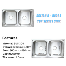 将图片加载到图库查看器,LEVANZO Double & Triple Top Series Sink