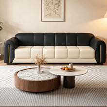 Muatkan imej ke dalam penonton Galeri, Mcleod Trendy Low Backrest Leather Sofa