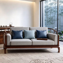 Load image into Gallery viewer, Bertie Modern Chinese Style Premium Solid Wood Sofa