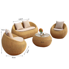 Muatkan imej ke dalam penonton Galeri, Matteo Nordic Rattan Outdoor Furniture Balcony