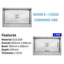 将图片加载到图库查看器,LEVANZO Farmhouse Sink