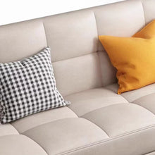 将图片加载到图库查看器,Filipo Checkecked Fabric Sofa With Side Pocket With Pillow