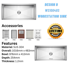 将图片加载到图库查看器,LEVANZO Workstation Sink