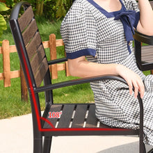 Muatkan imej ke dalam penonton Galeri, Leighton Wooden Metal Table Stackable Chairs Outdoor Furniture