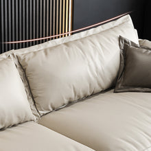 将图片加载到图库查看器,Hoffman Full Leather Italian Style Modern Sofa