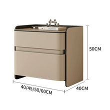 Muatkan imej ke dalam penonton Galeri, Hilario Soft Padding Leather Standalone Bedside Table