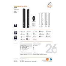 Muatkan imej ke dalam penonton Galeri, SKISET Smart Digital Lock G-88