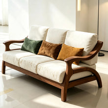 Muatkan imej ke dalam penonton Galeri, Osborn Curve Joint Solid Wood Frame Sofa