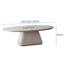 Muatkan imej ke dalam penonton Galeri, Emmie Oval Luxury Design Coffee Table