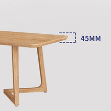 Muatkan imej ke dalam penonton Galeri, Tucker Solid Wood Round Edge Dining Table 1.2m to 2m