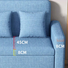 将图片加载到图库查看器,Marino Storage Fabric Sofa with Side Pocket and Pillow