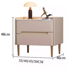 Muatkan imej ke dalam penonton Galeri, Lynch Solid Wood Minimalist Bedside Table