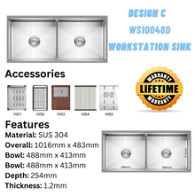 将图片加载到图库查看器,LEVANZO Workstation Sink