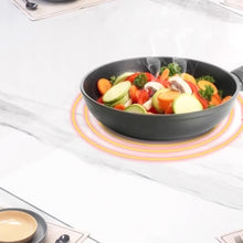 将图片加载到图库查看器,Flora Glossy Slate Designer Leg Dining Table 1.2m to 1.8m