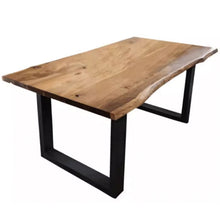 Muatkan imej ke dalam penonton Galeri, Yara Designer Solid Wood Dining Table 1.2m to 2m