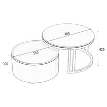 Muatkan imej ke dalam penonton Galeri, Francesca Storage Glass Coffee Table