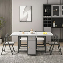Load image into Gallery viewer, Marsh Folding Table Space Saving Sintered Stone Dining Table